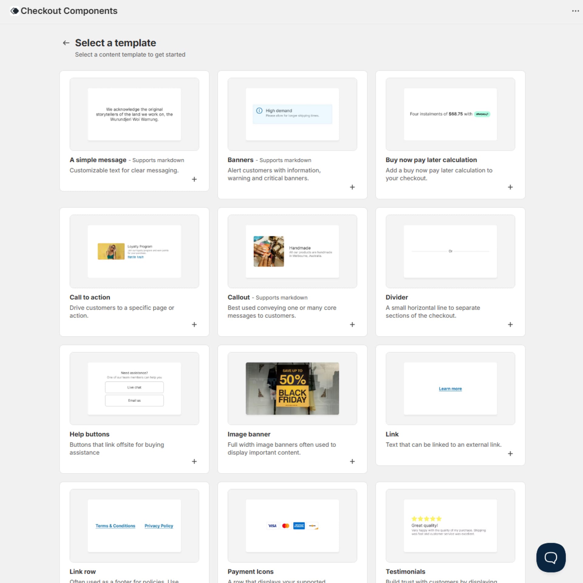 Select a content variant