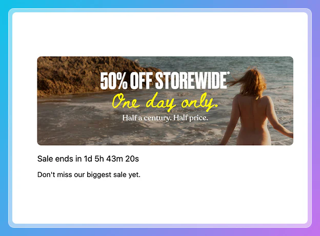 Shopify checkout countdown timer | Checkout Components