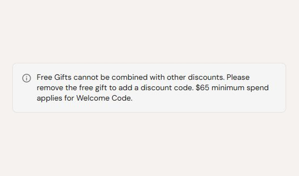 Banner in Drool's checkout