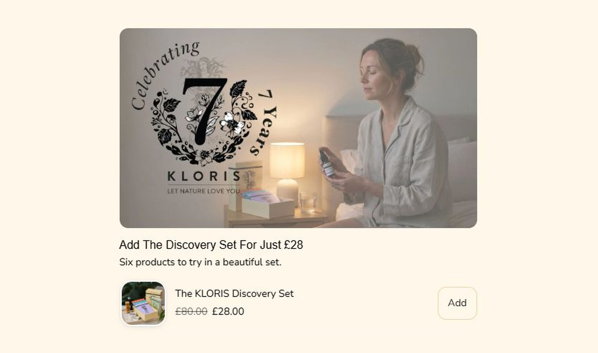 Campaign upsell in KLORIS's checkout