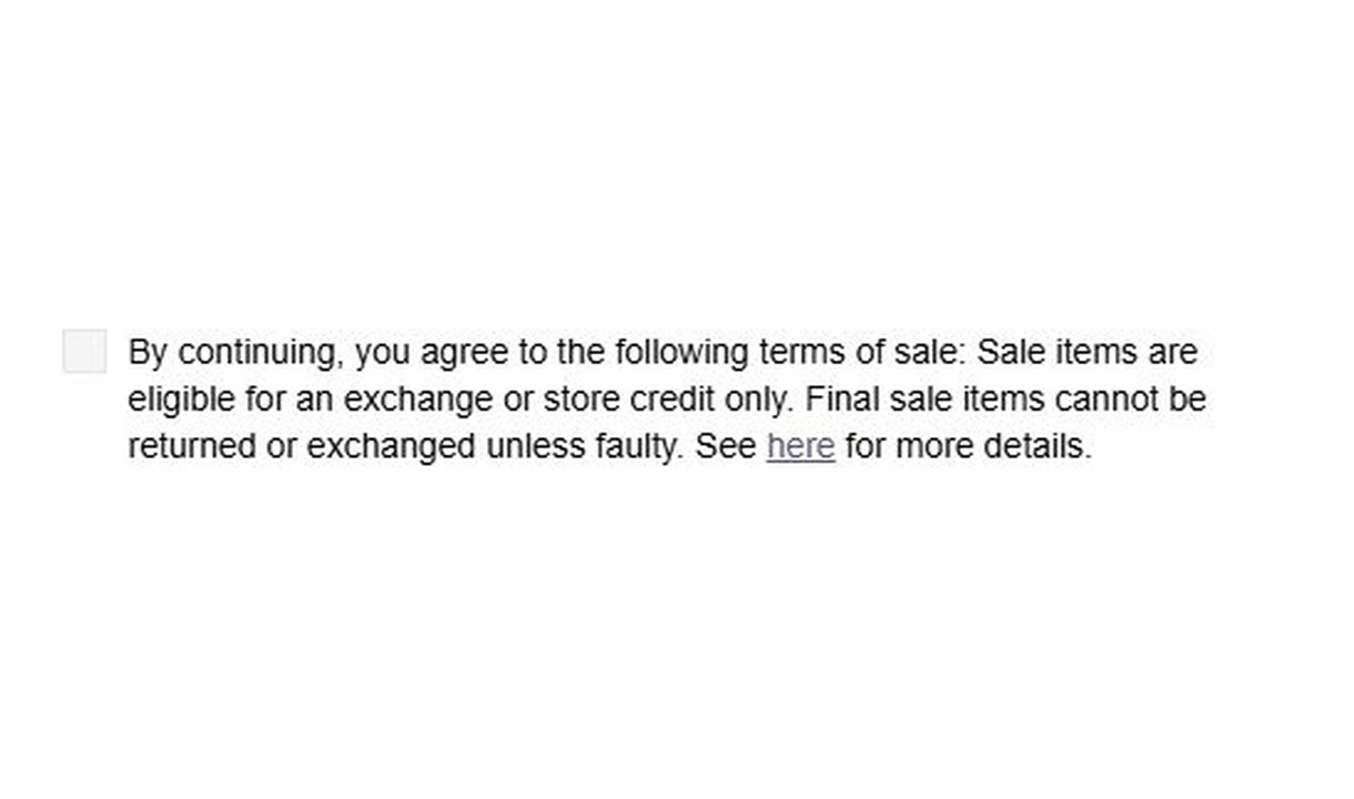 Checkbox in LEO LIN's checkout