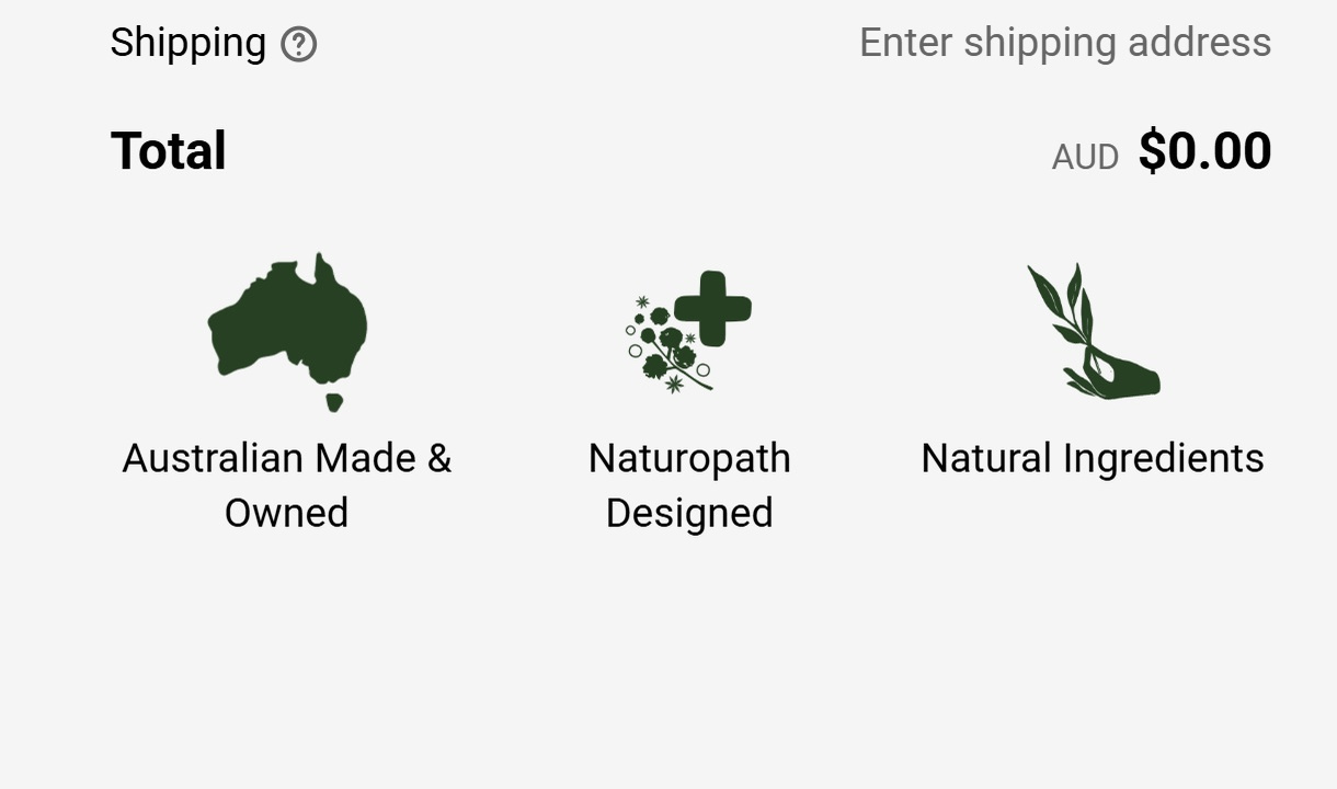 Trust badges in Roogenic's checkout